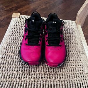 Under Armour lockdown youth Red  and Black Athletic Shoes